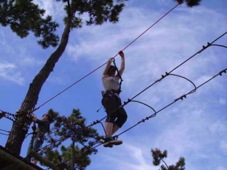 Escalera horizontal suspendida 